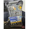 Image 3 : Plastic Tool Box w/Contents including Socket Set, Ratcheting Wrench Set, Crimper Set, Screwdrivers,
