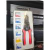 Image 5 : Plastic Tool Box w/Contents including Socket Set, Ratcheting Wrench Set, Crimper Set, Screwdrivers,