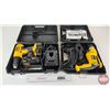Image 1 : DEWALT Tool Combo w/Carry Cases (2) : DWD110 3/8" Drive VSR Drill & DC759 1/2" Drive VSR Cordless Dr