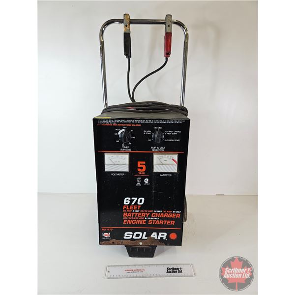 Solar Fleet 670 Battery Charger & Engine Starter