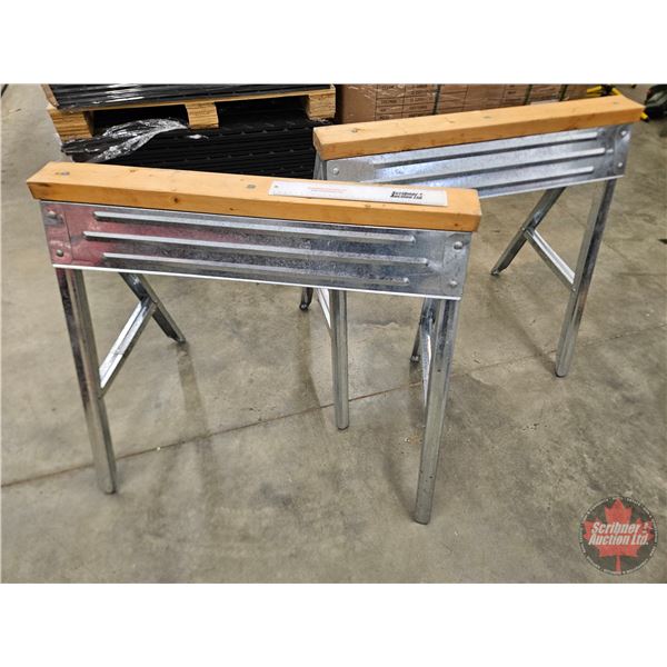 Folding Aluminum Saw Horses (2)