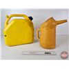 Image 1 : Vintage Shell Oil 4L Measuring Cup & Diesel 20L Jerry Can