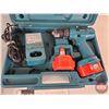 Image 2 : Makita 14.4V Drill w/Carry Case, Batteries (2) & Charger c/w Miter Box