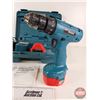 Image 3 : Makita 14.4V Drill w/Carry Case, Batteries (2) & Charger c/w Miter Box