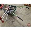 Image 6 : Grouping: Wheel Barrow ; Lawn Seeder; Hose; etc