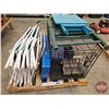 Image 1 : Pallet Lot / Grouping: Lawn Chairs; Kennel; Fold Up Portable Picnic Table; Cook Stove; Dirt Buster;