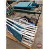 Image 2 : Pallet Lot / Grouping: Lawn Chairs; Kennel; Fold Up Portable Picnic Table; Cook Stove; Dirt Buster;