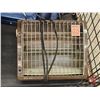 Image 7 : Pallet Lot / Grouping: Lawn Chairs; Kennel; Fold Up Portable Picnic Table; Cook Stove; Dirt Buster;