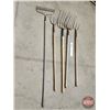 Image 3 : Long Handle Tool Grouping: Pitchforks & Rake