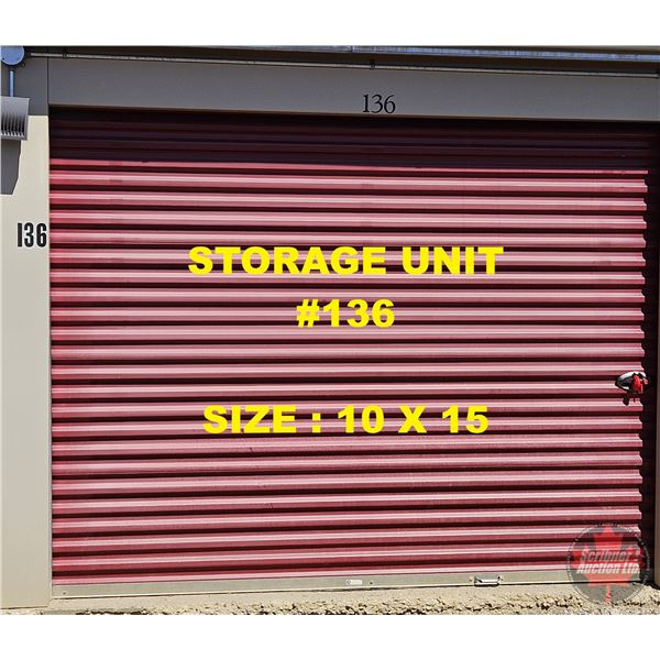 STORAGE UNIT #136 : SIZE 10X15 (LOCATION: 617 - 1st Avenue, Wainwright, AB, Canada)