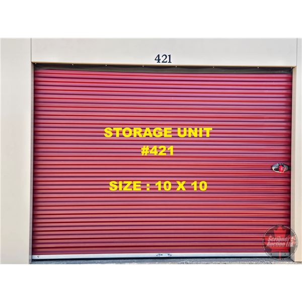 STORAGE UNIT #421 : SIZE 10X10 (LOCATION: 617 - 1st Avenue, Wainwright, AB, Canada)