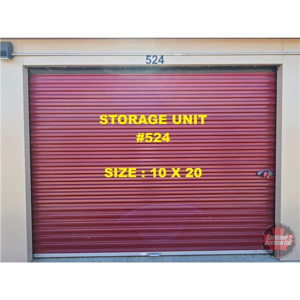 STORAGE UNIT #524 : SIZE 10X20 (LOCATION: 617 - 1st Avenue, Wainwright, AB, Canada)