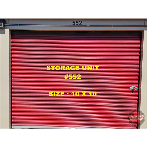 STORAGE UNIT #552 : SIZE 10X10 (LOCATION: 617 - 1st Avenue, Wainwright, AB, Canada)