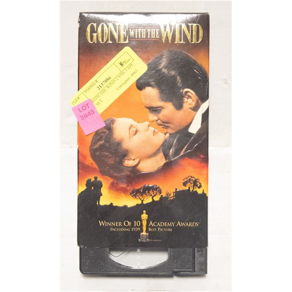 GONE WITH THE WIND 2 VHS TAPE MOVIE SET