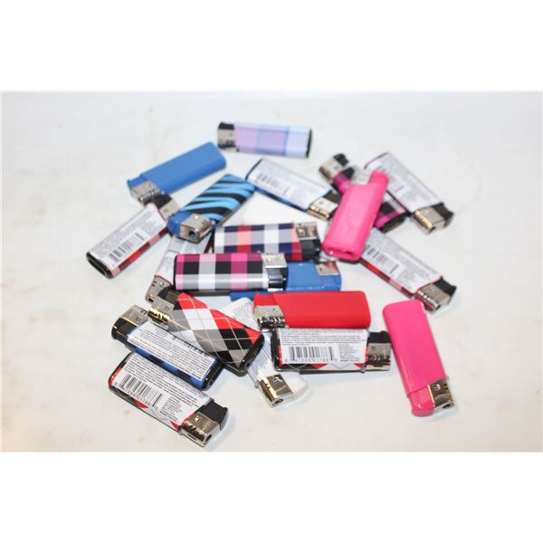 LOT OF REFILLABLE LIGHTERS