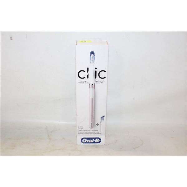 NEW PINK ORBAL CLIC TOOTH BRUSH