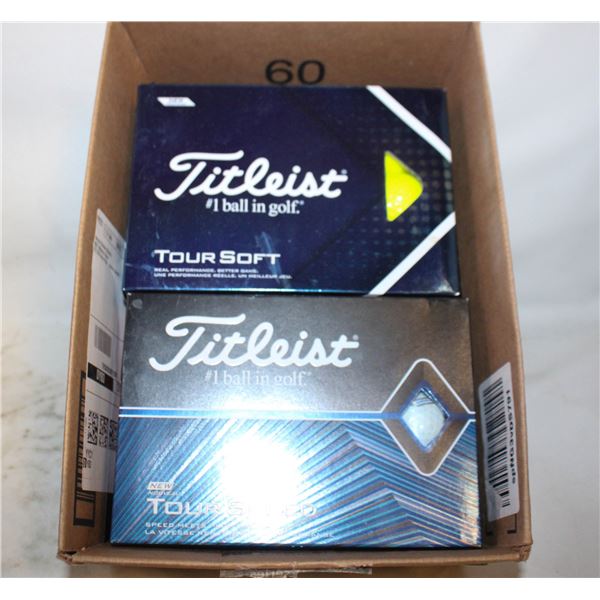 4 DZ ASST TITLEIST RECLAIMED GOLF BALLS