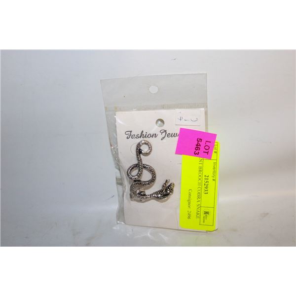 SERPENT BROOCH COBRA SNAKE PIN