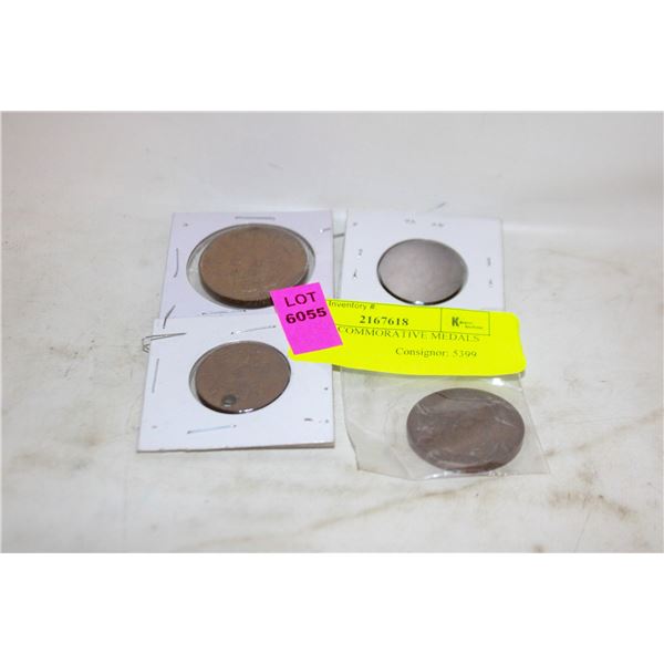 4  DATED COMMORATIVE MEDALS