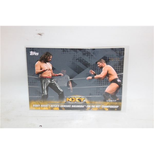 NUMBERED 18/25 BOBBY ROODE WWE NXT