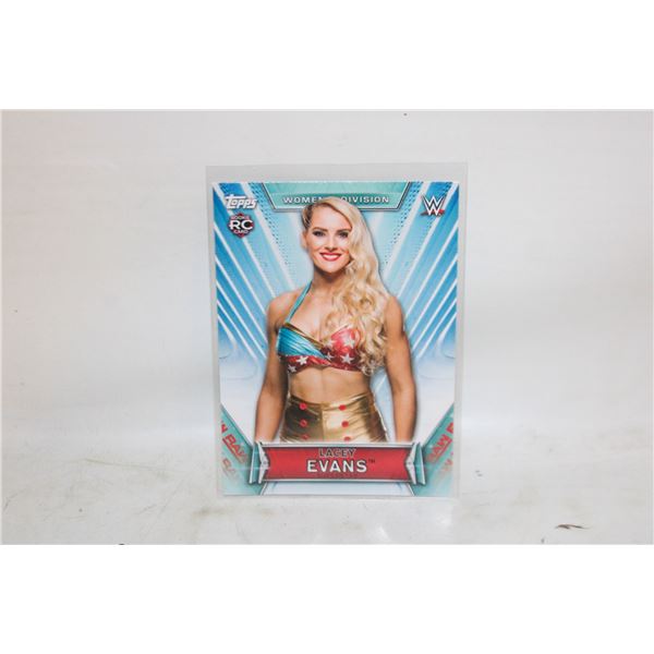 LACEY EVANS ROOKIE CARD WWE WOMENS