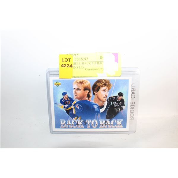 GRETZKY + HULL BACK TO BACK 50 GOAL SEASONS UD