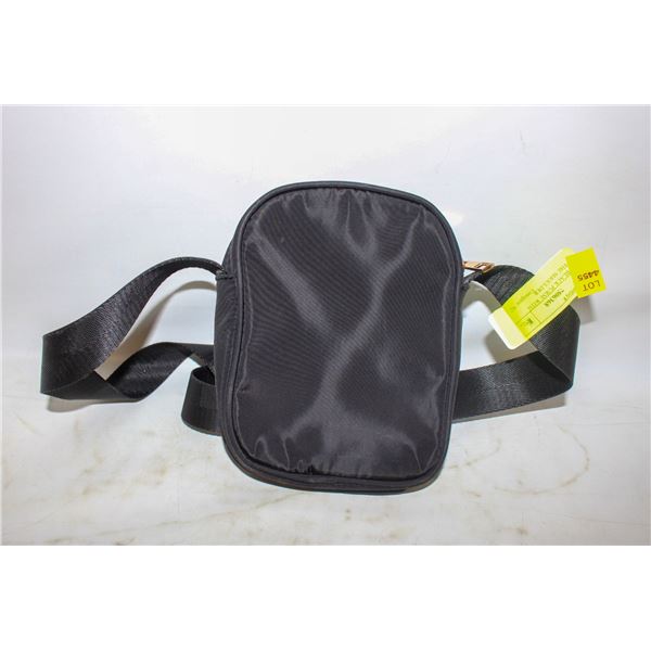 SMALL BLACK PURSE WITH OVER-THE SHOULDER