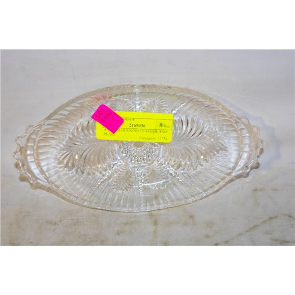 ANCHOR HOCKING FEATHER AND PEARL