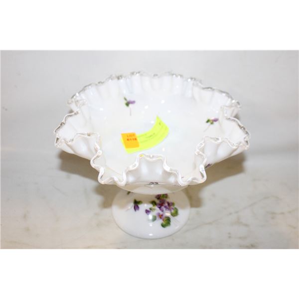 FENTON HAND PAINTED CANDY DISH