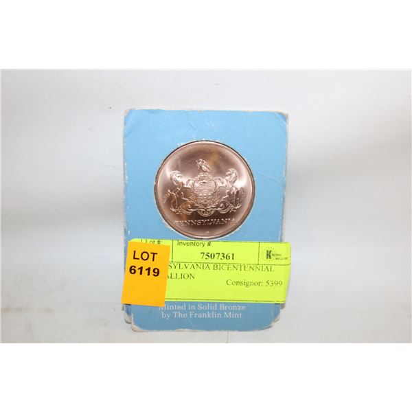 PENNSYLVANIA BICENTENNIAL MEDALLION