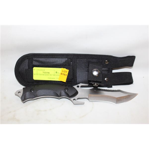 NEW OUTDOOR KNIFE W/ SHEATHE
