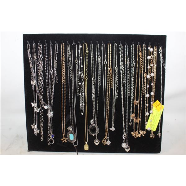 NEW JEWELRY DISPLAY STAND WITH NEW 24 NECKLACES