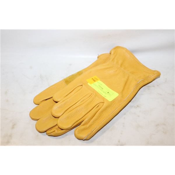NEW DEERSKIN GLOVES MENS LARGE