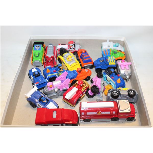 20 DIECAST METAL PAW PATROL CARS & TRUCKS, TOYS