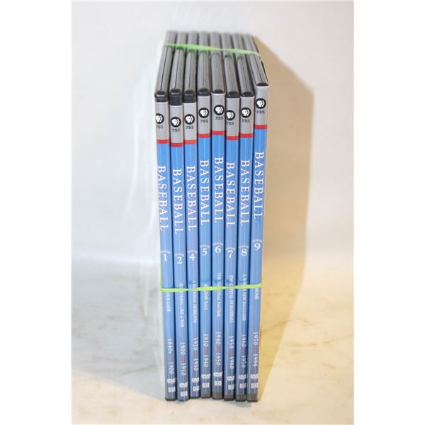 1840-1994 HISTORY OF BASEBALL DVDS, 17+ HOURS OF