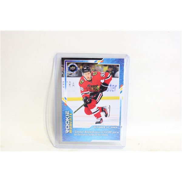 CONNOR BEDARD ROOKIE UPPER DECK NATIONAL