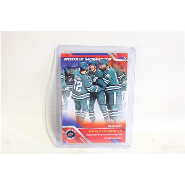 MACKLIN CELEBRINI ROOKIE HOCKEY CARD