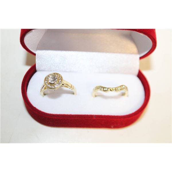 NEW 2PCS/SET RING SET SZ7