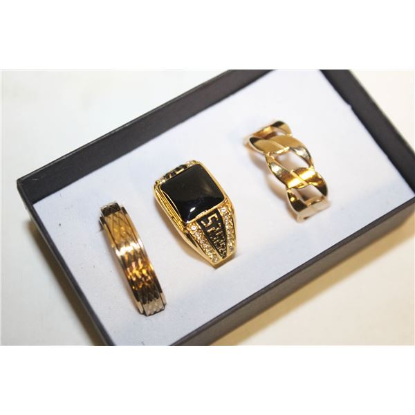 NEW 3PCS/SET MENS RINGS SZ11
