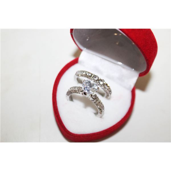 NEW 2PCS/SET RING SET SZ8