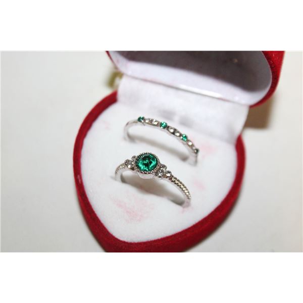 NEW 2PCS/SET RING SET SZ7