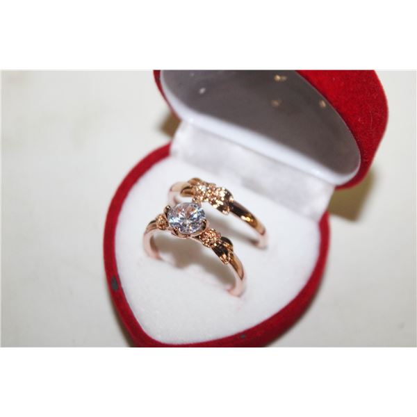 NEW 2PCS/SET RING SET SZ9