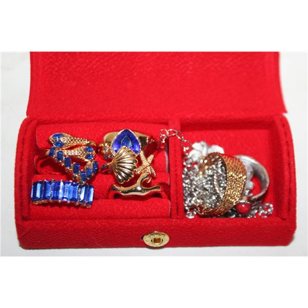 RAVELING JEWELRY BOX FULL OF JEWELRY