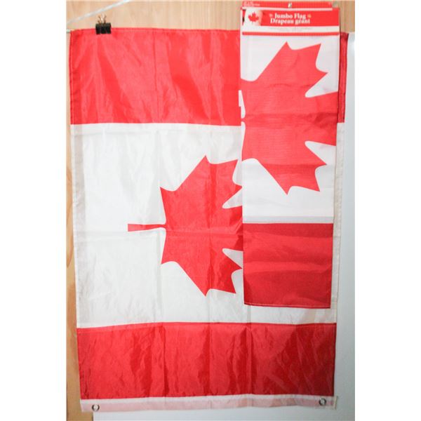 2 CANADA FLAGS, 3FT X 2FT