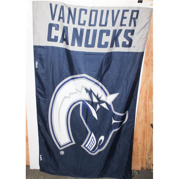 NHL VANCOUVER CANUCKS FLAG, 5FT X 3FT, HOCKEY