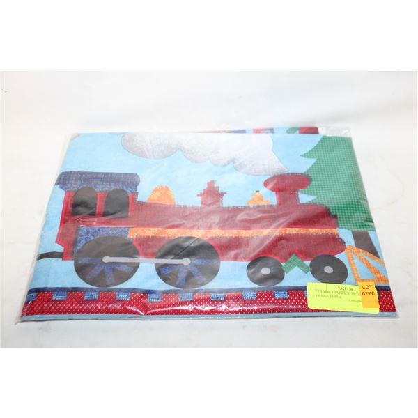 2 FABRIC PANELS - CARTOON TRAINS THEME