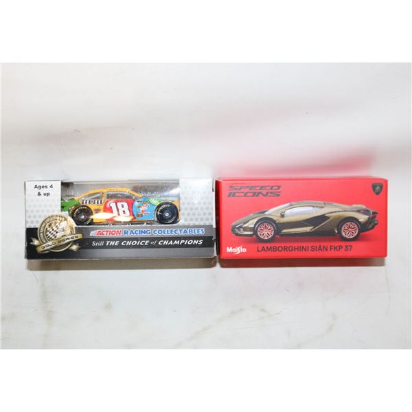 TWO 1:64 SCALE CARS IN BOXES KYLE BUSCH &