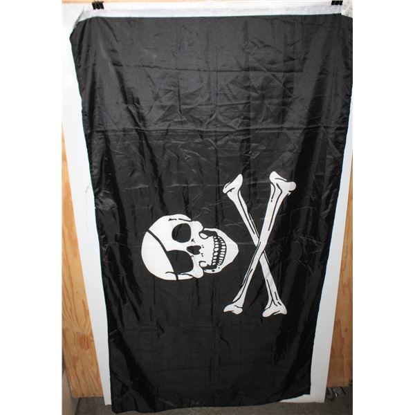 PIRATE JOLLY ROGERS SKULL FLAG 3'X5' FEET