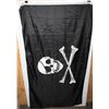 Image 1 : PIRATE JOLLY ROGERS SKULL FLAG 3'X5' FEET