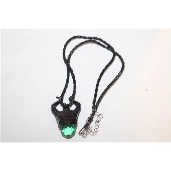 DISNEY MALEFICENT HORNS GEM NECKLACE
